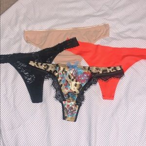 4 pack of thong bikini’s